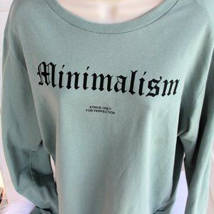 H & M Divided Minimalism Sweatshirt Sage L
